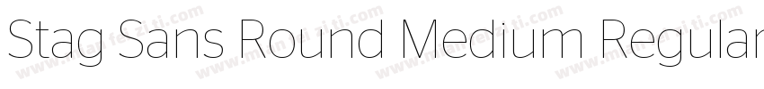Stag Sans Round Medium Regular字体转换